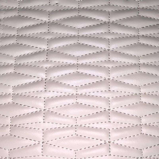 Automotive interior leather PVC/PU quilted with sponge Leather Raw Material For Car Seats 