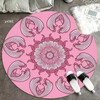  Round Rubber non-slip Diatom mud gaming chair mat for hardwood floor carpet desk