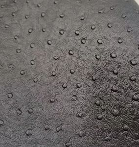 Bag leather Ostrich Pattern PVC Leather Raw Material For Bag