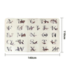 High Chair Floor Mat Soft Baby Floor Mat Sand Proof Beach Blanket Picnic mat Baby play mat PU double-sided leather 